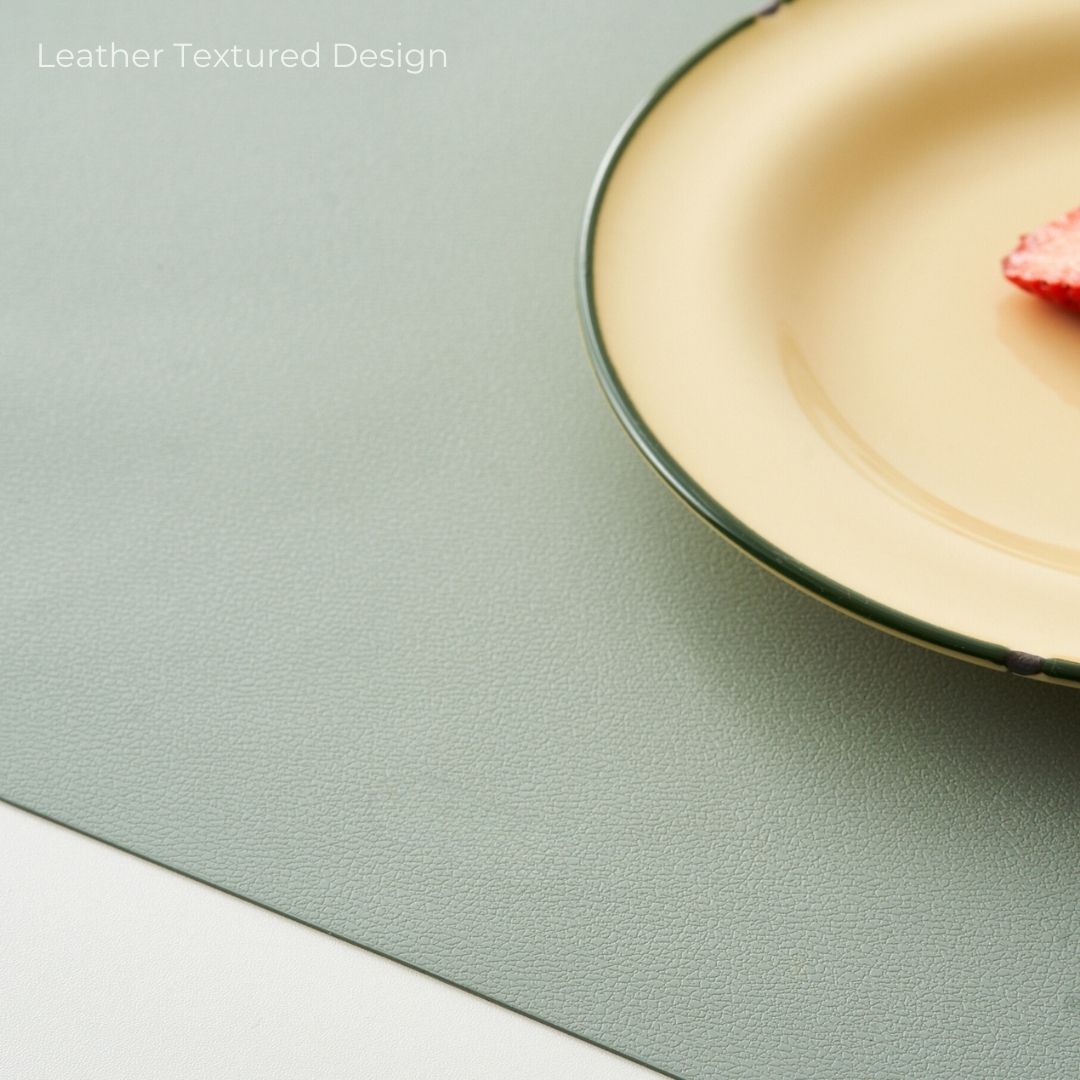 leather placemat