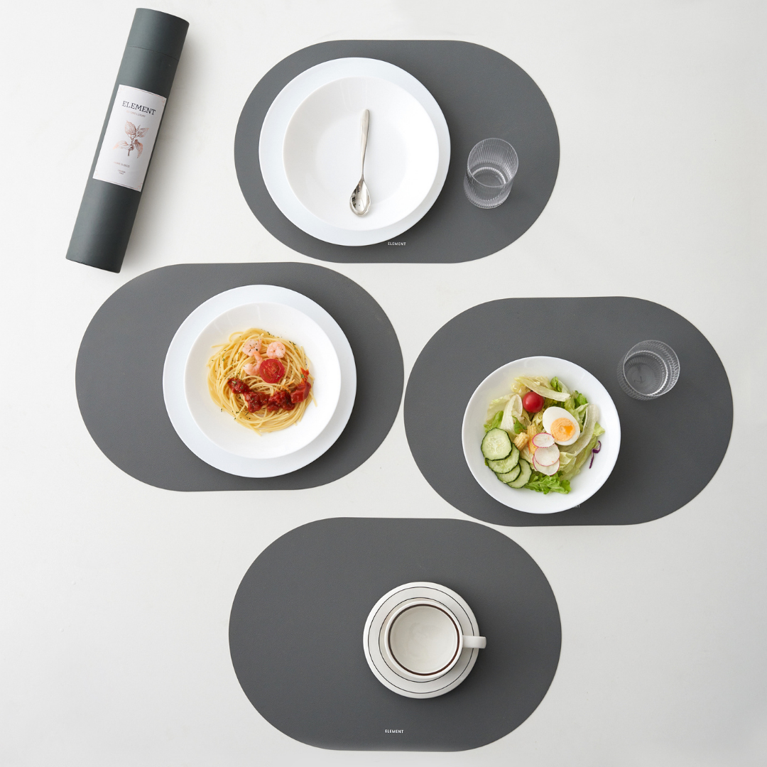 modern placemats #color_earthy gray