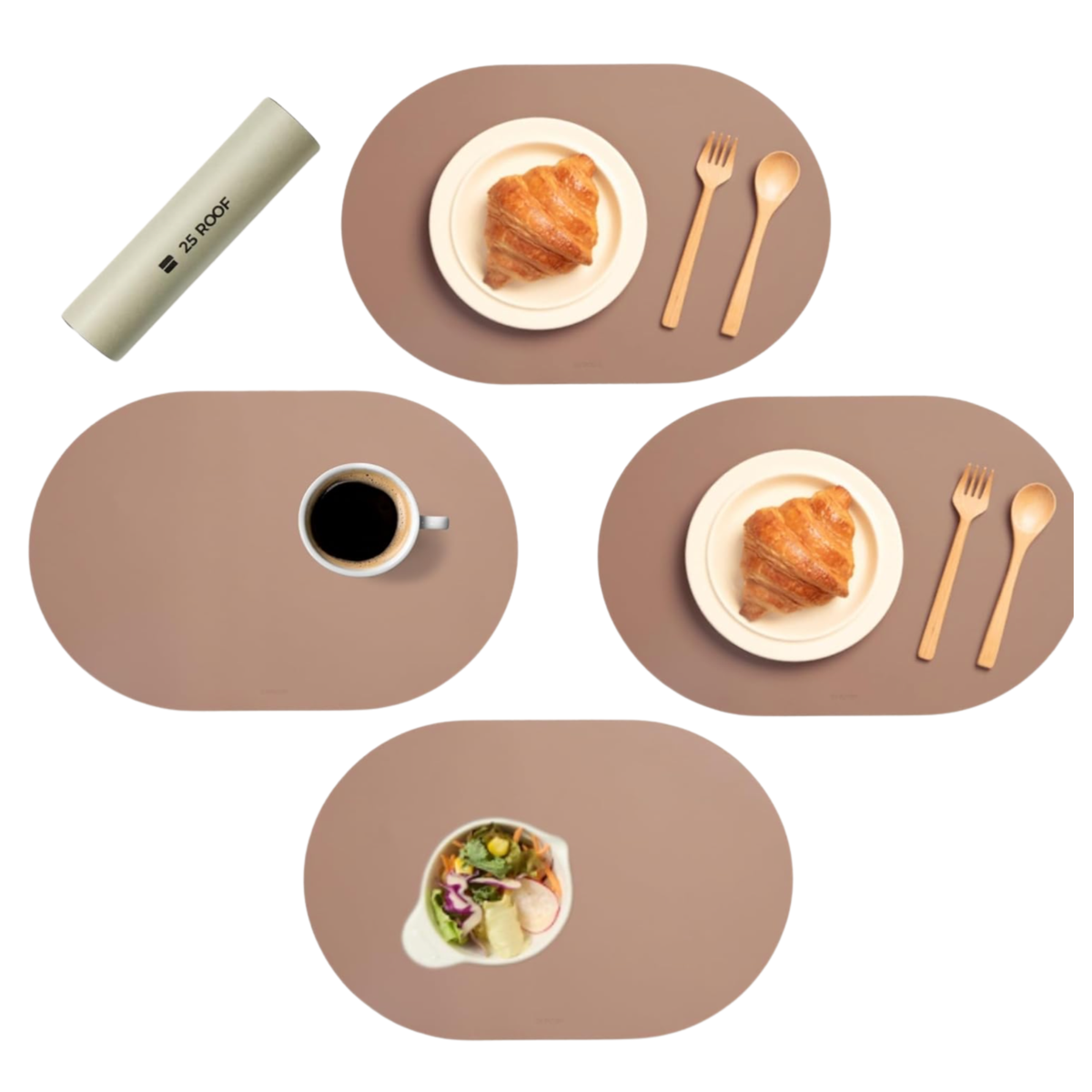 Leather-Look Silicone Placemats