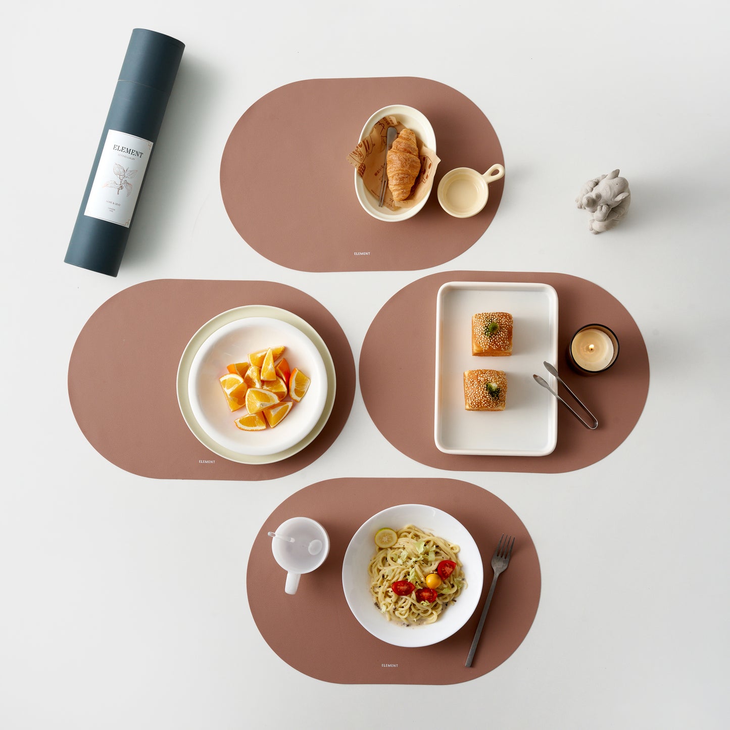 silicone placemats #color_rosey clay